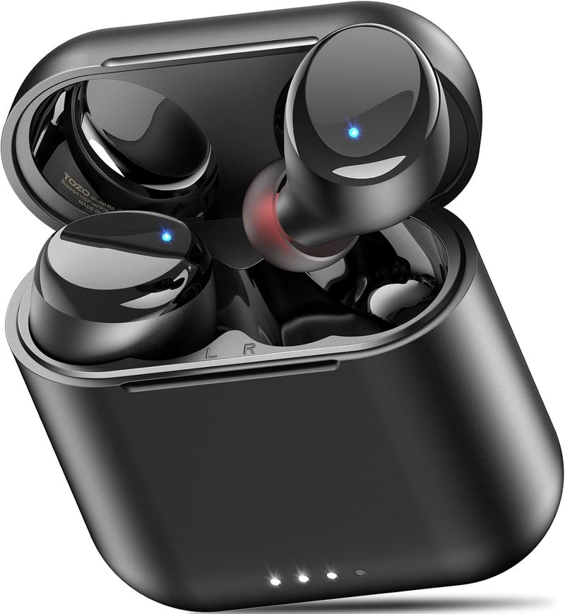 TOZO T6 Wireless Earbuds, Bluetooth Ear Buds, Stereo Sound in Ear Headphones, 50 Hours Playtime, AI Clear Call, Wireless Charging Case, APP Customizable EQs, IPX8 Waterproof Earphones - Image 1